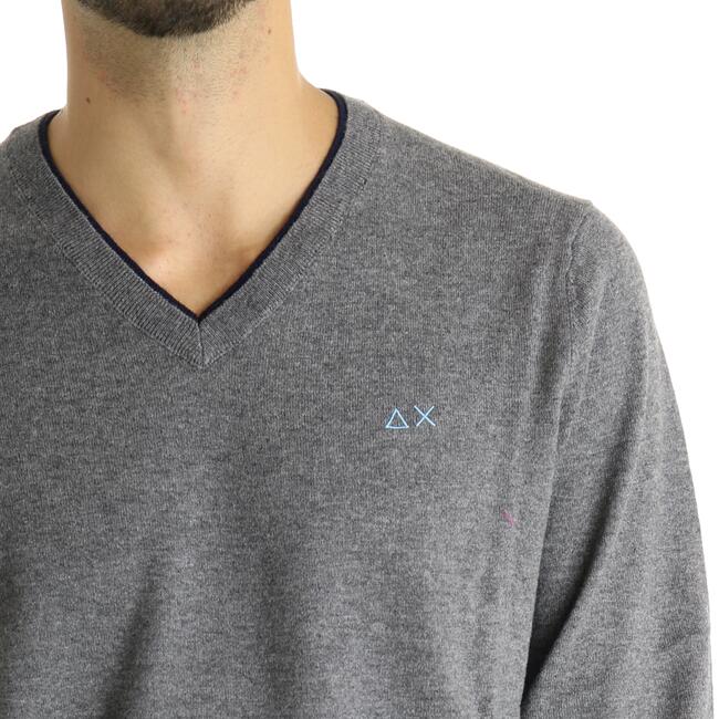 MAGLIA V NECK DOUBLE RIB SUN68 - Mad Fashion | img vers.650x/